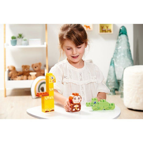 ECOIFFIER Abrick 1445 - Baril Jungle 70 Pieces - Abrick - 18 mois - Un maximum de combinaisons