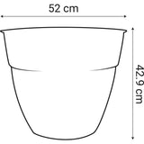 Pot de fleurs - EDA - Osaka - 56,8 L - Ř 50 cm x 42,9 cm - Gris anthracite