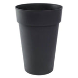 EDA - Pot de fleurs Rond haut - Toscane - Ř 46 x H 65 cm - Intérieur / Extérieur - 67 L - Gris Anthracite