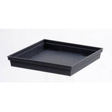Pot de fleurs XXL carré - Toscane - EDA - 43,3 x 43,3 x H. 80 cm - Intérieur / Extérieur - 98 L - Gris Anthracite