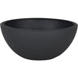 Pot vasque Ř 25 cm - EDA - Graphit Up - 3,3 L - Intérieur/ Extérieur - Décor Graphique - Ř 24,5 x H. 10,5 cm - Gris Anthracite