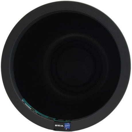 Pot de fleurs Rond 40 cm - EDA - Volcania Up - 32,5 L - Intérieur/Extérieur - Décor Pierre - Ř 38,5 x H. 36,8 cm - Gris Anthracite