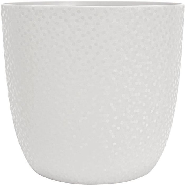 Cache-pot - EDA - OPALE - 14,8 L - Ř 29,5 x H.27,1 cm - Blanc ivoire