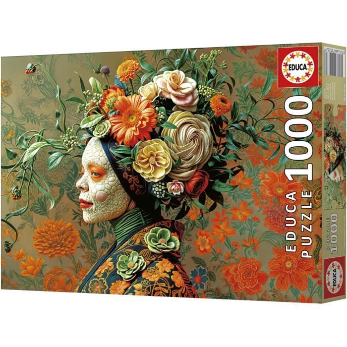 Puzzle - EDUCA - Reine Lézard - 1000 pieces - 48x68 cm - Pour adultes a partir de 12 ans