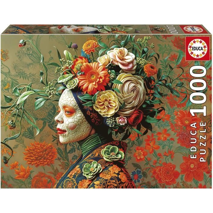 Puzzle - EDUCA - Reine Lézard - 1000 pieces - 48x68 cm - Pour adultes a partir de 12 ans