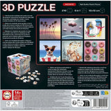 Puzzle 3D - EDUCA - Cube Aesthetic - 216 Pieces - 6 Puzzles de 36 Pieces - Dťfi 8 Ans + (20125)
