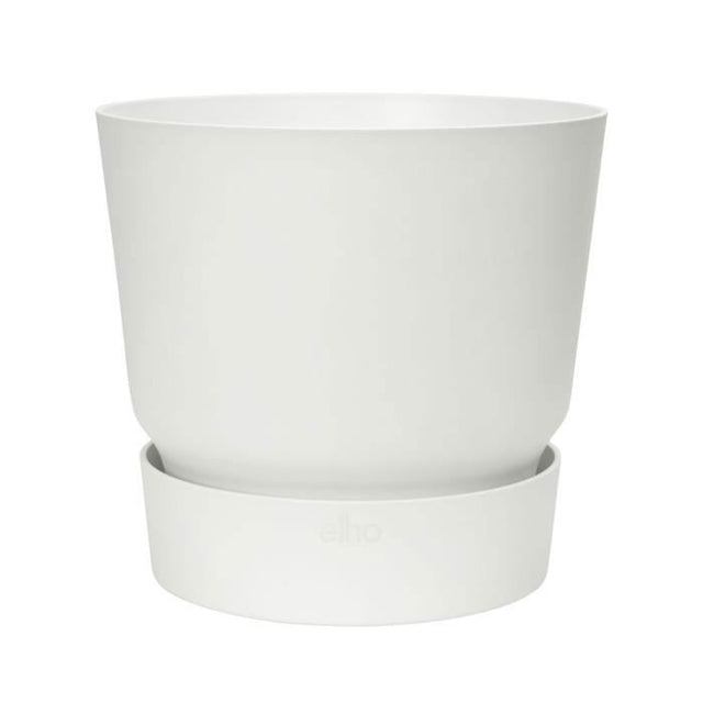 ELHO Pot de fleurs rond Greenville 40 - Extérieur - Ř 39 x H 36,8 cm - Blanc