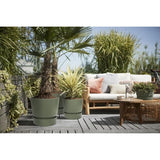 ELHO Pot de fleurs rond Greenville 30 - Extérieur - Ř 29,5 x H 27,8 cm - Vert feuille