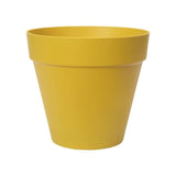 ELHO Pot de fleurs rond Loft Urban 25 - Extérieur - Ř 24,5 x H 22,2 cm - Jaune ocre