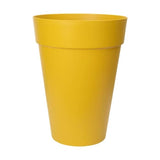 ELHO Pot de fleurs Loft Urban rond Haut - Ř 34 x H 45 cm - Extérieur - 100% recyclé - Jaune