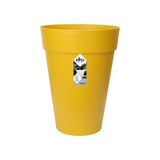 ELHO Pot de fleurs Loft Urban rond Haut - Ř 34 x H 45 cm - Extérieur - 100% recyclé - Jaune