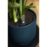 ELHO Pot de fleurs Rond VIBES - Ř22 x H20,16 cm - Plastique - Bleu Foncé