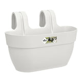 ELHO Balconniere Vibia Campana Easy Hanger Medium - L 24.1 x W 36 x H 26.5 cm - Blanc Soie - Balcon extérieur