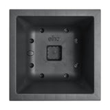 ELHO Bac a fleurs Vivo Next Square 40 - Ř 39 x H 38 cm - Intérieur,Extérieur - 100% recyclé - Noir