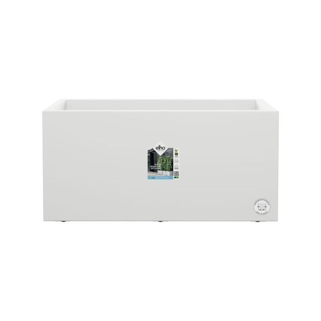 ELHO Bac a fleurs Vivo Next Long 60 - L 59 x W 30 x H 29 cm - Intérieur,Extérieur - 100% recyclé - Blanc