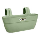 ELHO Balconniere Vibia Campana Easy Hanger L - 24,1 x 46 x H26,5 cm - Vert pistache - Plastique régénéré - Avec réserve d'eau