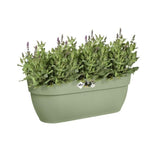 ELHO Balconniere Vibia Campana Easy Hanger L - 24,1 x 46 x H26,5 cm - Vert pistache - Plastique régénéré - Avec réserve d'eau