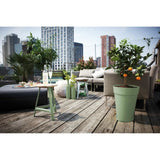 ELHO Pot de fleurs Loft Urban rond Haut - Ř 34 x H 45 cm - Extérieur - 100% recyclé - Vert