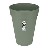 ELHO Pot de fleurs Loft Urban rond Haut - Ř 34 x H 45 cm - Extérieur - 100% recyclé - Vert