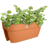 ELHO Balconniere Vibia Campana Flower Bridge 60 - Marron - L 26 x W 59 x H 22 cm - Balcon/Extérieur - 100% recyclé