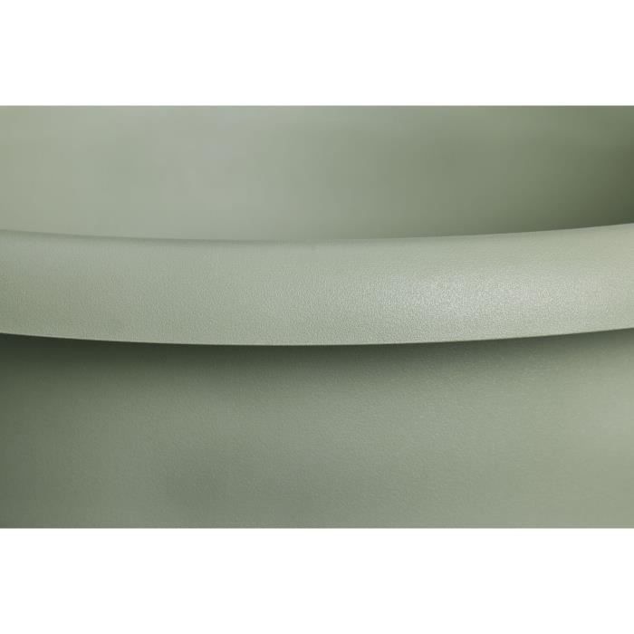 ELHO Pot de fleurs Amiga Rond 25 - Vert - Ř 24.5 x H 18 cm - Extérieur - 100% recyclé