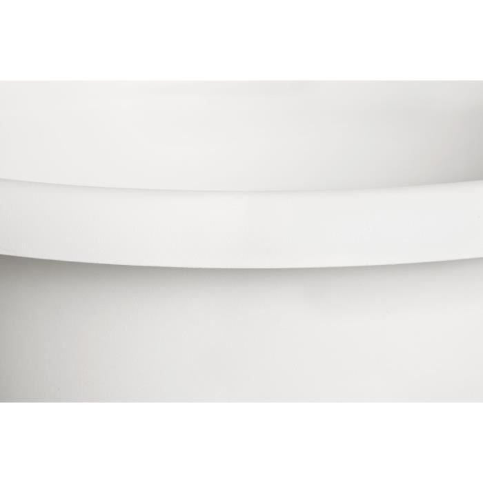 ELHO Pot de fleurs Amiga Rond 47 - Blanc - Ř 47 x H 35 cm - Extérieur - 100% recyclé