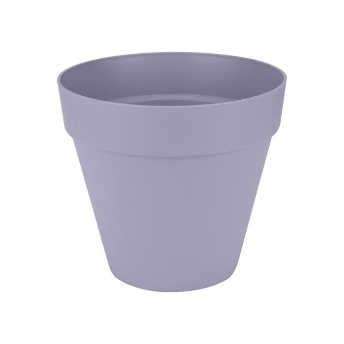 ELHO Pot de fleurs Loft Urban Rond avec roues - Violet - Ř 38.5 x H 35 cm - Extérieur - 100% recyclé