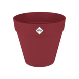 ELHO Pot de fleurs Loft Urban Rond avec roues - Rouge - Ř 38.5 x H 35 cm - Extérieur - 100% recyclé