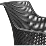 Lot de 6 fauteuils de jardin - Allibert by KETER - ELISA - En résine - Coloris : gris graphite