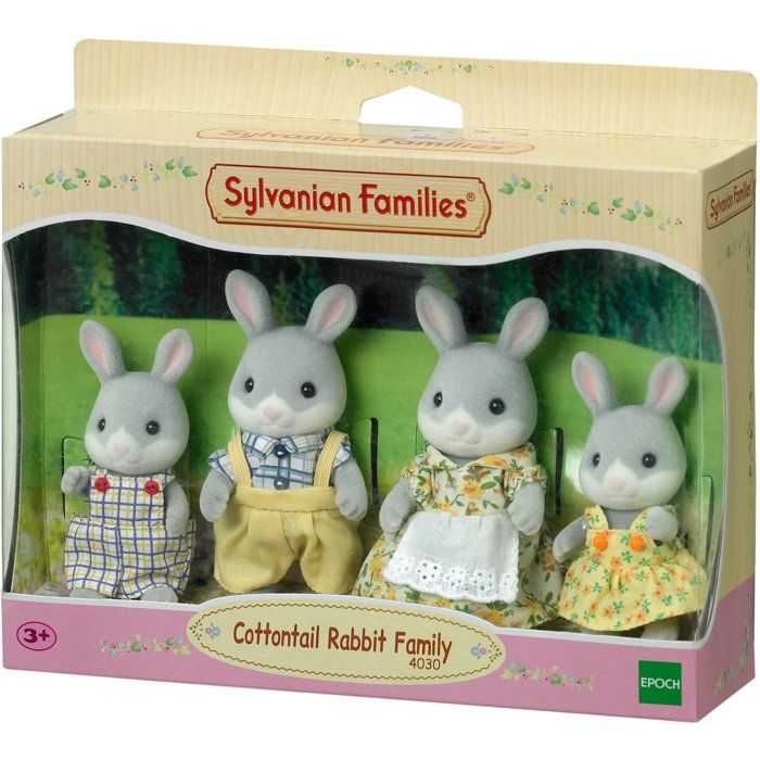 La famille Lapin Gris - Sylvanian Families - 4030