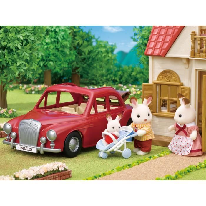 Voiture rouge cabriolet 5 places - SYLVANIAN FAMILIES - pour poupées de 3 ans et plus