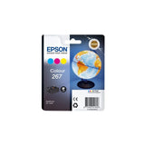 Cartouche d'encre EPSON Multipack 267 - Globe - Cyan, Magenta, Jaune - Capacité standard 200 pages