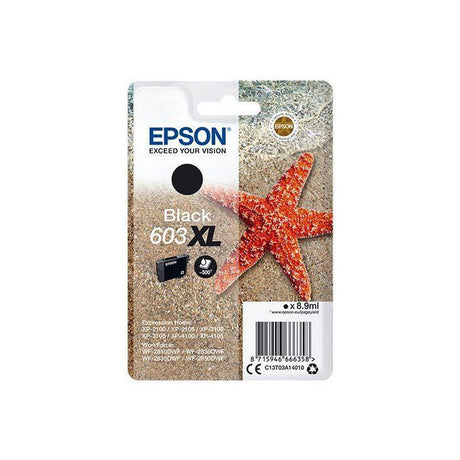 Cartouche d'encre EPSON 603 XL Noir - Etoile de mer (C13T03A14010) - Faible coűt et fiabilité