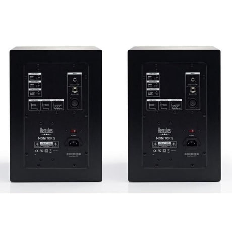 HERCULES MONITOR 5 - Paire d'enceintes actives de monitoring bi-amplifiée - 2 x 80 Watts - Haut-parleurs 5''