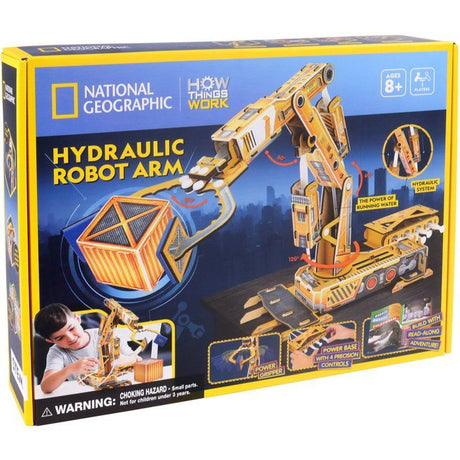 Bras robot hydraulique a construire - EXPLORA - 540222 - DIY sans colle - 168 pieces - Des 8 ans