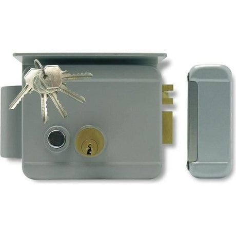 Serrure électrique réversible - EXTEL WE 5001/2 BIS - 5 clés incluses - Gris