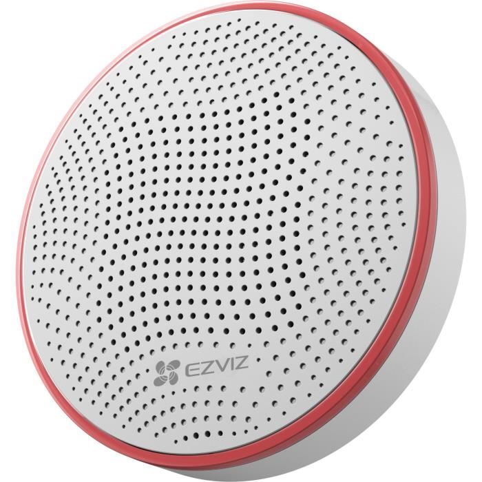 Sirene connectée - EZVIZ - T9C - Alarme réglable - Alertes instantanées - Anti-sabotage - IP54 - Batterie longue durée