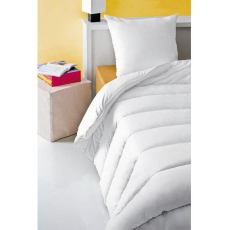 Couette anti-acariens - 220 x 240 cm - Chaude - 400 g/m˛ 2 personnes - Blanc - ABEIL