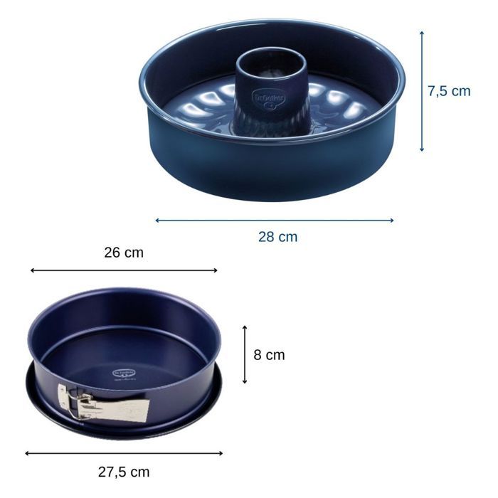 Moule a charniere et moule a savarin fond amovible - DR oeTKER - Back Liebe - 26 et 28 cm
