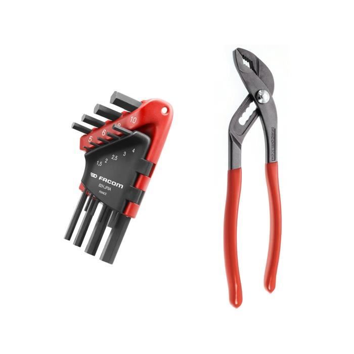Boite a Outils Textile - FACOM - BS.T14CM1PB - (Livré avec 5 Tvis Protwist + 9 Clés mâles + Pince multiprise + 7 Clés a fourche)