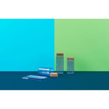 Set de 3 boîtes de conservation en verre avec couvercle - FACKELMANN - Tasty Green - 280, 330 et 450 ml