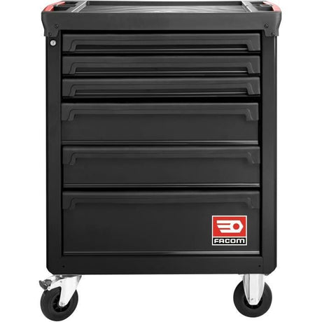 Servante d'atelier vide ROLL FACOM - ROLL.6NM3APB - 6 tiroirs - 3 modules par tiroir - Noir