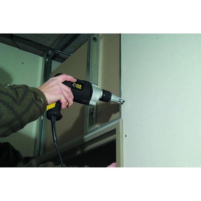 Visseuse à Placoplâtre - FARTOOLS - PM 6A - 450W - Variateur de vitesse - Revêtement bi-matière