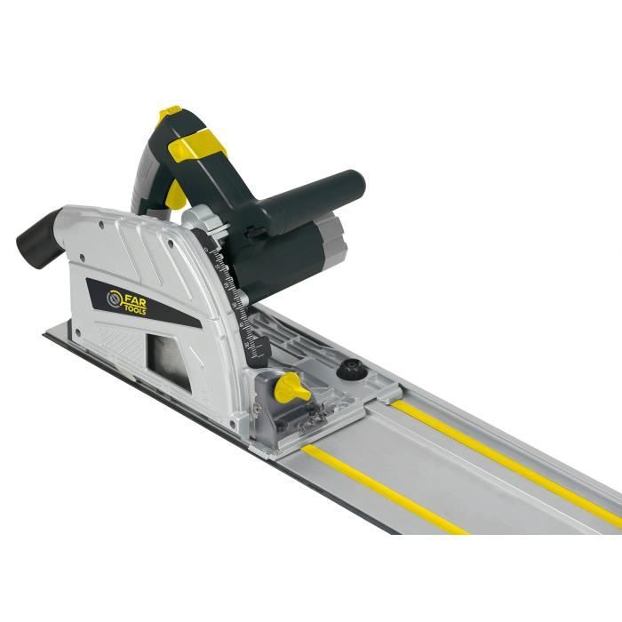 Scie circulaire sur rail - FARTOOLS - CS 165RB - 1 200 W - Diametre 160 mm - Capacité de coupe 55/51 mm
