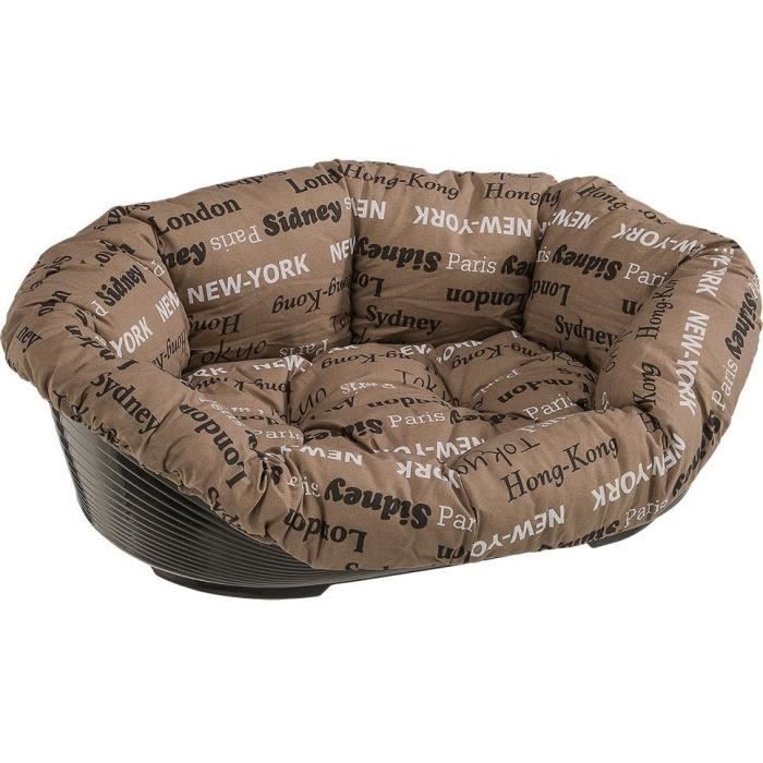 Panier corbeille coussin a motif - Taille L - 73 x 55 x 27 cm - FERPLAST