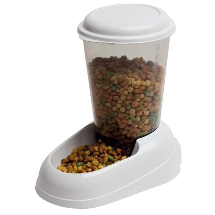 Distributeur de croquettes - FERPLAST - ZENITH - Plastique atoxique - 3L - Couvercle hermétique