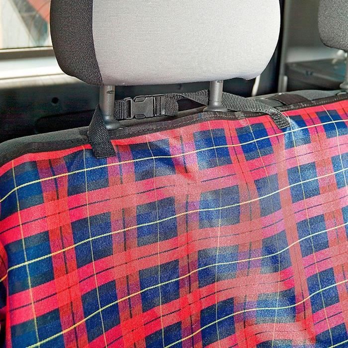 Couverture de protection siege de voiture 140 x 50 x 60 cm- FERPLAST - Noir / Rouge