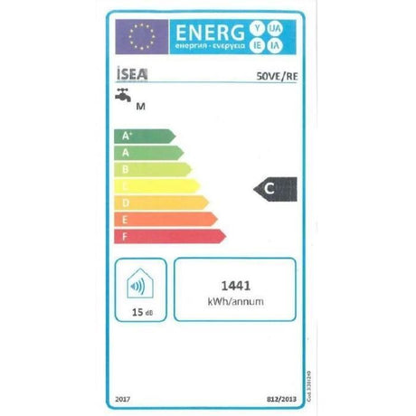 Chauffe Eau Electrique Horizontal Swing ISEA - 50L - IS EYEWEAR - 15kW - Anode Magnésium - Classe C