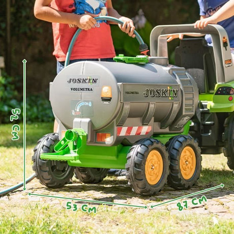 Remorque Citerne Joskin - FALK - Capacité 30L - Gris - Adaptable avec les tracteurs FALK 3-7 ans - 100% Fabriqué en France