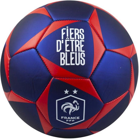 Ballon de football - FFF - Jersey supreme - T5 - Bleu/rouge